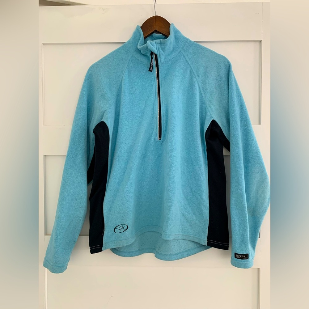 SportHill Blue Large 1/4 Zip Fleece